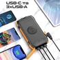 Універсальна мобільна батарея Promate SolarTank-20PDQI 20W 20000mAh Black - зменшене зображення 5