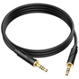 Кабель мультимедійний 3.5mm M to 3.5mm M 1.0m Black HOCO (6942007625463) - зменшене зображення 1