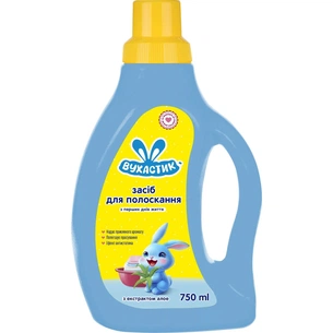 Кондиціонер для білизни Вухастик Для дитячої білизни з Алое вера 750 мл (4820268100887) зображення 1