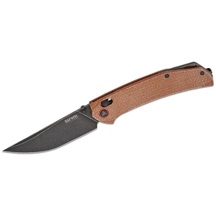 Ніж SRM Asika, Brown Micarta, Black Stonewash (411L-MN) зображення 1