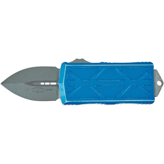 Ніж Microtech Exocet Double Edge Stonewash Distressed Blue (157-10DBL) - изображение 1