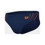 Плавки Arena Double Graphic Swim Briefs 010951-705 темно-синій, помаранчевий 100 (3468337766261) - зменшене зображення 6