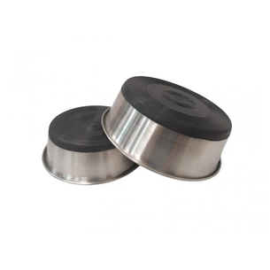 Посуд для собак Swastik Industries Миска металева на гумовій основі (0,50 мм) 20 см (2700000022184) зображення 1