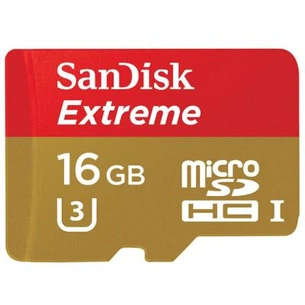 Карта пам'яті SanDisk 16GB microSDHC Class 10 UHS-I U3 (SDSQXNE-016G-GN6MA) зображення 1