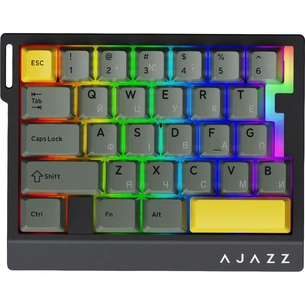 Клавіатура Ajazz AK029 Ice Island Magnetic Switch USB UA Black/Yellow (AK029-I-BY) зображення 1