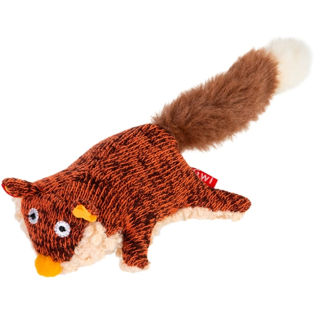 Игрушка для собак GiGwi Plush Лиса с пищалкой 9 см (75043) - изображение 1