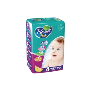 Підгузки Flovell Baby ECO Pack Розмір 4 (9-18 кг) 20 шт (8680508222153) зображення 1