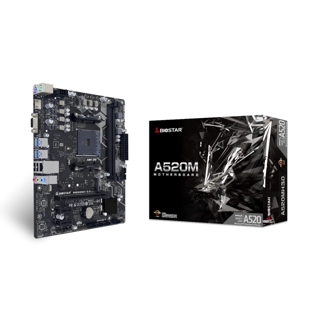 Материнська плата Biostar A520MH 3.0 - зображення 1