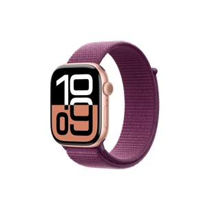 Смарт-годинник Apple Watch Series 10 GPS 46mm Rose Gold Aluminium Case with Plum Sport Loop (MWWV3QH/A) изображение 1