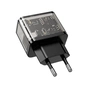 Зарядний пристрій HOCO N34 Dazzling dual-port Black (6931474799166) - зменшене зображення 5