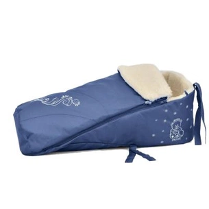 Матрацик в санки Baby Breeze Закрытый из овечьей шерсти Blue (19033) зображення 1