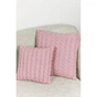 Наволочка Прованс декоративна в'язана Коси рожева 45х45 (028636) - зменшене зображення 6