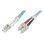 Оптичний патчкорд Digitus LC/UPC-SC/UPC,50/125,OM3,duplex,10m (DK-2532-10/3) - зменшене зображення 1
