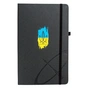 Ручка кулькова Parker IM 17 UKRAINE Black GT BP Тризуб фігурний на тлі прапора + блокнот+подар.упаковка GIFT24 (22032b24_T1026u) - зменшене зображення 5