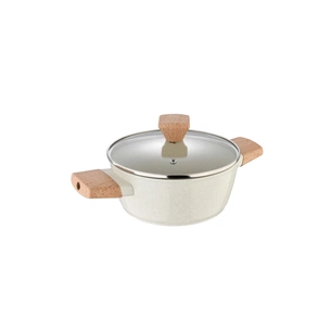 Каструля Bergner Naturally, з кришкою 20 см, 2.4 л (BG-34745-CR) зображення 1