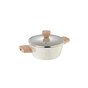 Каструля Bergner Naturally, з кришкою 20 см, 2.4 л (BG-34745-CR) - зменшене зображення 1