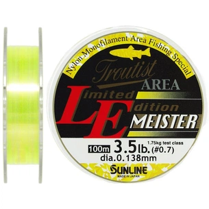 Волосінь Sunline Troutist Area LE Meister 100m #0.7/0.138mm 1,75кг (1658.05.63) зображення 1