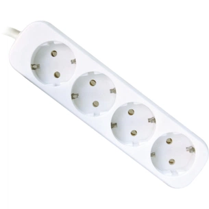 Мережевий подовжувач Defender E450 5.0 m 4 роз white (99227) зображення 1