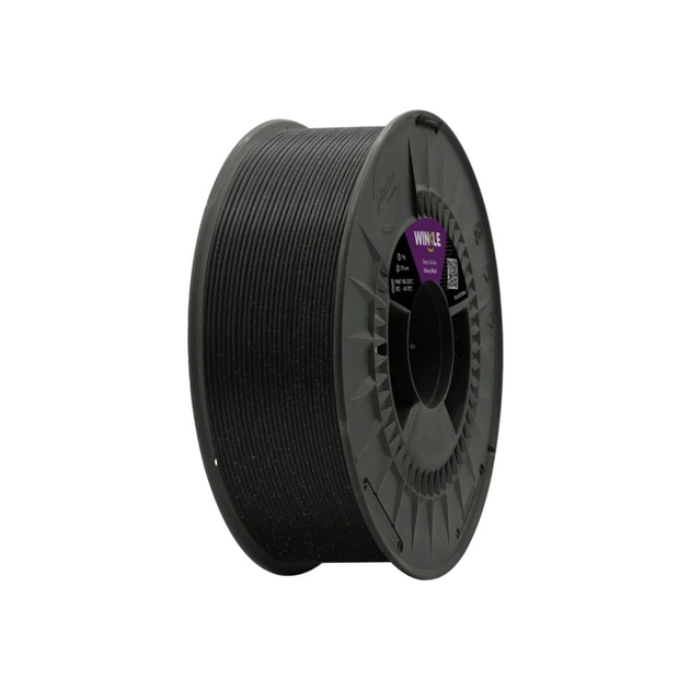 Пластик для 3D-принтера WINKLE PLA HD 1.75mm, 1kg Shiny Galactic Black (PHD01000175NEGGALWNK) - зображення 1