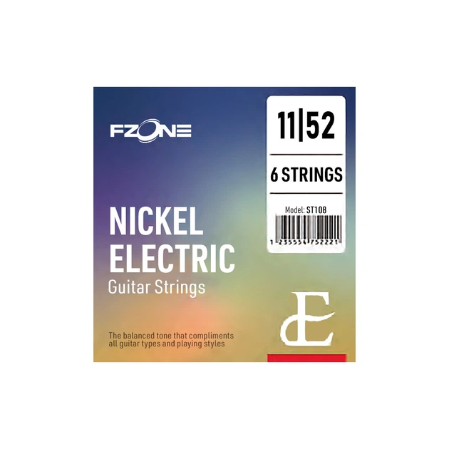 Струни для гітари Fzone Electric Nickel (11-52) (ST108) - зображення 1