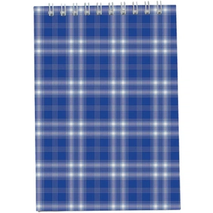 Блокнот Buromax spiral top, А6, 48sheets, square, blue (BM.2480-02) зображення 1
