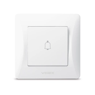 Кнопка дзвінка Videx BINERA 1кл біла (VF-BNDB1-W) изображение 1