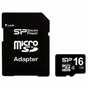 Карта пам'яті Silicon Power 16Gb microSDHC class 4 (SP016GBSTH004V10-SP) - зменшене зображення 1