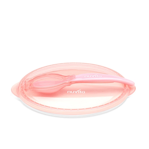 Набор детской посуды Nuvita COOL 6м+ Розовый дорожный (NV1421COOLPINK) - изображение 4