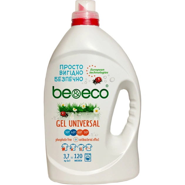 Гель для прання Be&Eco Universal 3.7 л (4820168433580) - зображення 1