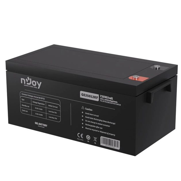 Акумуляторна батарея Njoy GE25012KF 12V 250AH (BTVGCBEOGHYKFCW01B) GEL - зображення 3