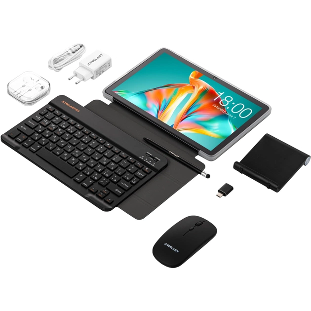 Планшет Teclast P30T KIT 10.1 4/128Gb Wi-Fi Gray Клавіатура/Миша/Навушники/Підставка/Стилус/Чохол (6940709688212) - изображение 4