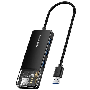 Концентратор Cabletime USB - 4 Port USB 3.0, 5Gbps, 0.15 m (CB01B) зображення 1