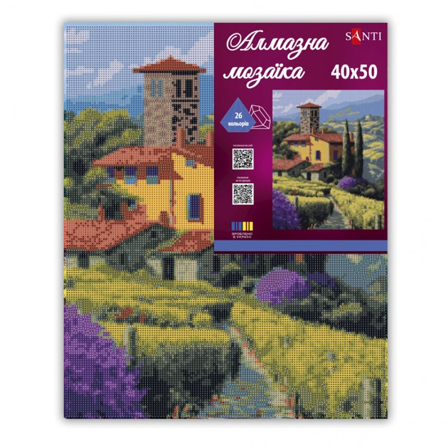 Картина по номерам Santi алмазна мозаїка Тоскана 40х50 см на підрамнику (956043) - picture 2