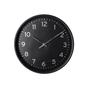 Настінний годинник Optima Elegant пластиковий, чорний/срібло (O52115) - зменшене зображення 1