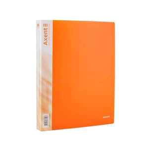 Папка на кільцях Axent А4 з 4-ма кільцями 700 мкм 35 мм Прозора помаранчева (1208-25-A) изображение 1