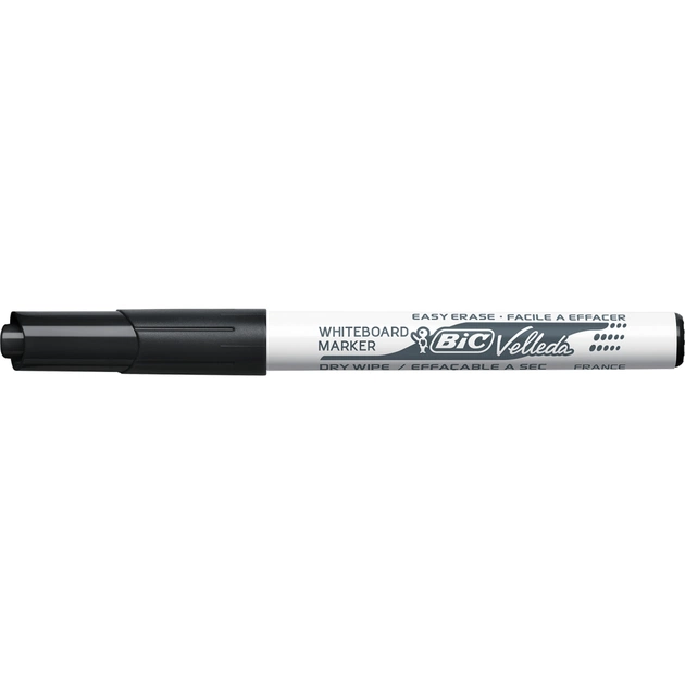 Маркер Bic для сухостираемых досок Velleda, черный (bc525824) - изображение 1