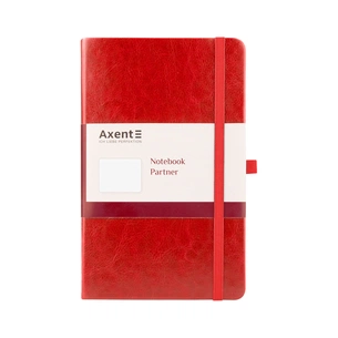Блокнот Axent Partner Lux, 125х195, 96арк, кл, червоний (8202-06-A) зображення 1