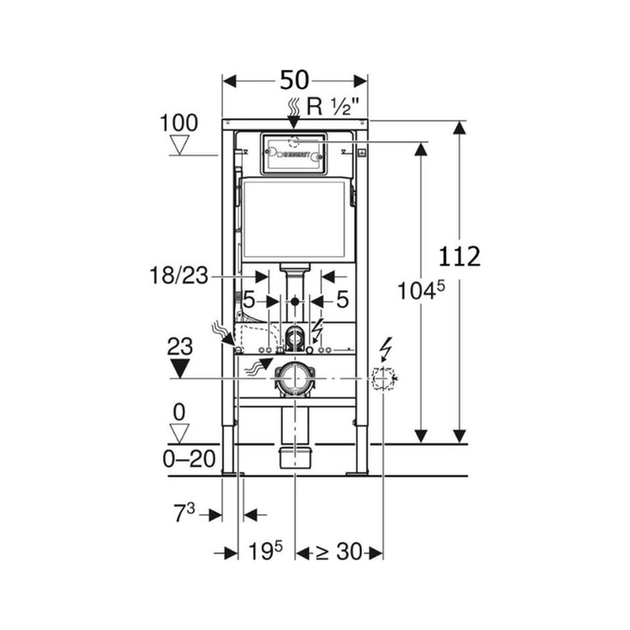 Інсталяція Geberit а 4 в 1 Duofix Pro 20 (118.315.21.2) - picture 6