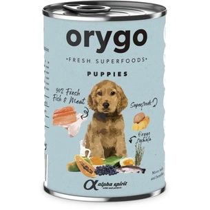 Консерви для собак Orygo Puppies вологий корм для щенят з лососем 400 г (8436586312299/8436586312398) зображення 1
