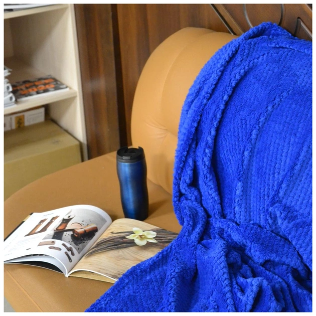 Плед Bergamo Diamond синій 130 х 180 см (70030205-03) - изображение 6