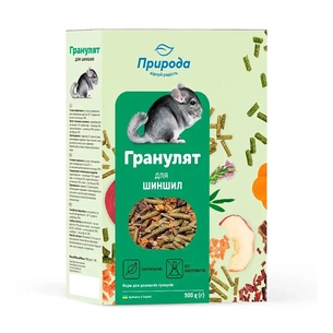 Корм для гризунів Природа «Гранулят» для шиншил 500 г (4823082415649) зображення 1
