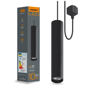 Світильник Videx LED 10W 4100K чорний (VL-ST-10034B) изображение 1