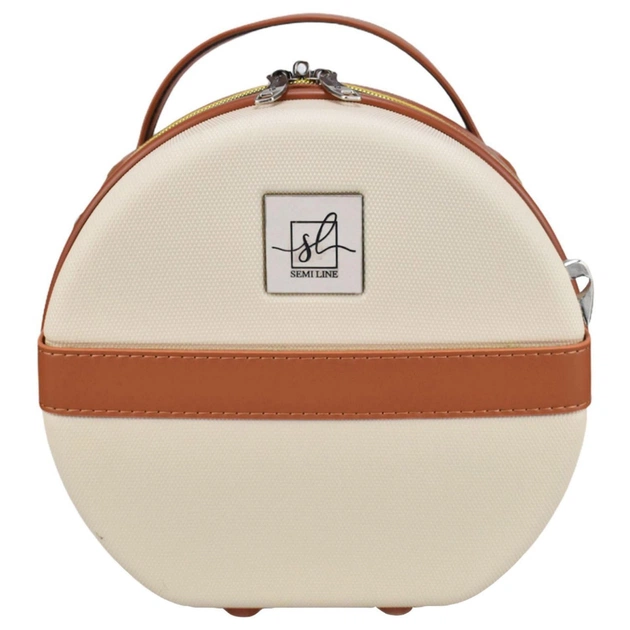 Косметичка Semi Line Бьюті-кейс 5L Ecru/Brown (DAS302665) - зображення 4