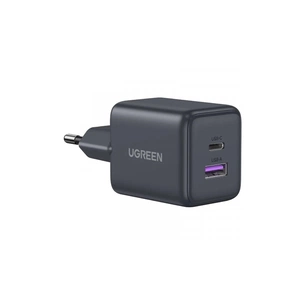 Зарядний пристрій UGREEN 1xUSB-C PD30W + 1xUSB QC3.0 GaN X516 gray (55539) зображення 1
