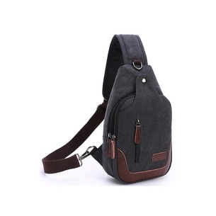 Сумка Vintage Через плече текстильна Чорна (20077) зображення 1