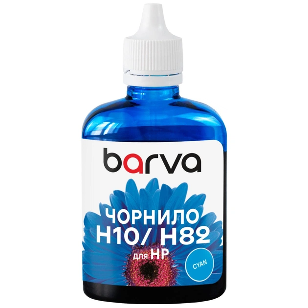 Чорнило Barva HP 10/11/13/82/88 100ml cyan, water-soluble (H10-669) - зображення 1