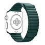 Ремінець до смарт-годинника Armorstandart Leather Loop для Apple Watch 42 (Series 11-10)/41/40/38 Forest Green (ARM53317) - зменшене зображення 1