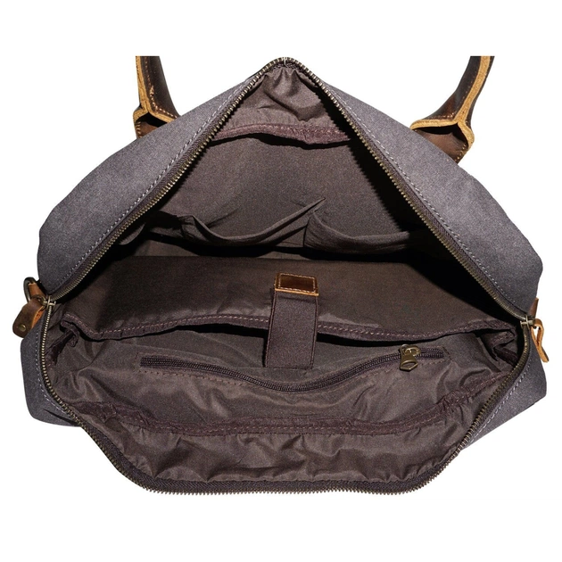 Сумка Vintage Текстильна Сіра (20062) - зображення 6