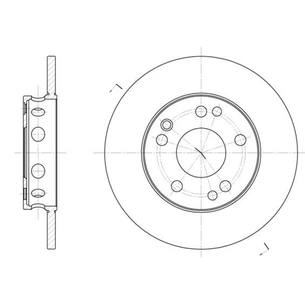 Гальмівний диск REMSA 6221.00 зображення 1