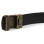 Ремінь Vintage Чоловічий із зернистою пряжкою автомат Коричневий (20273) - зменшене зображення 6